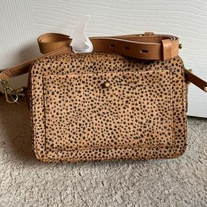 Madewell Transport Camera Bag in Dotted Calf Hair